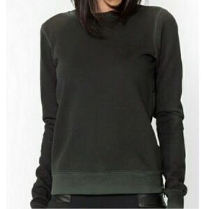Cotton Citizen Side Zip Sweatshirt Sz M $$250 Black